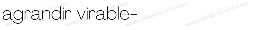 agrandir virable字体转换